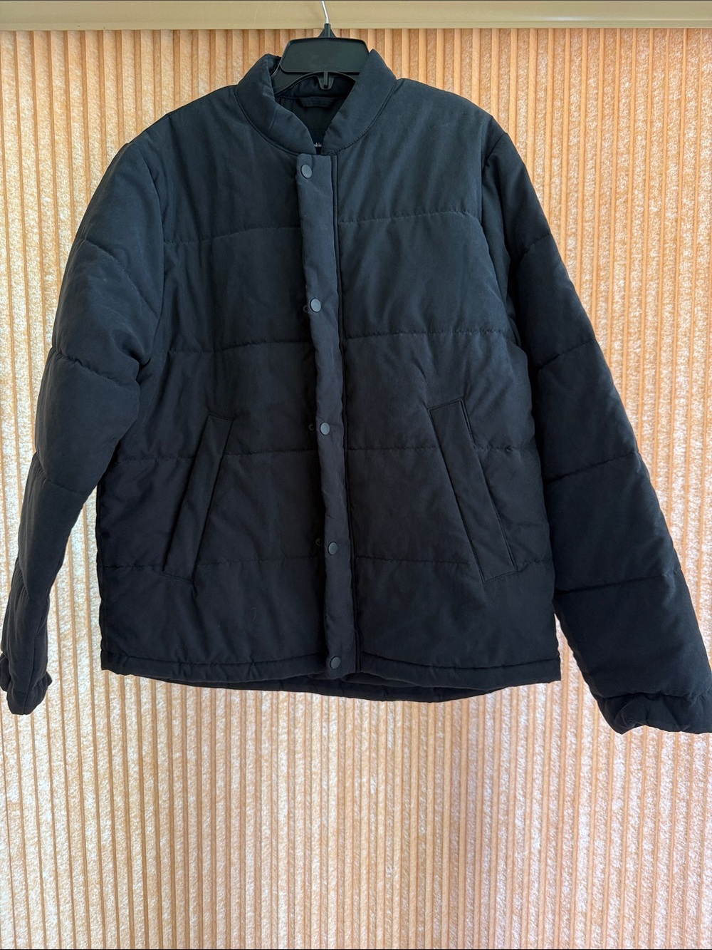 Abercrombie & Fitch Men's Black Puffer Jacket - Classic Quilted Coat Size L NWT